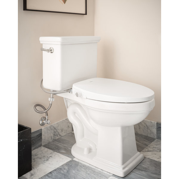 Moen 2Series NonElectronic Bidet Seat for Elongated Seats in White
